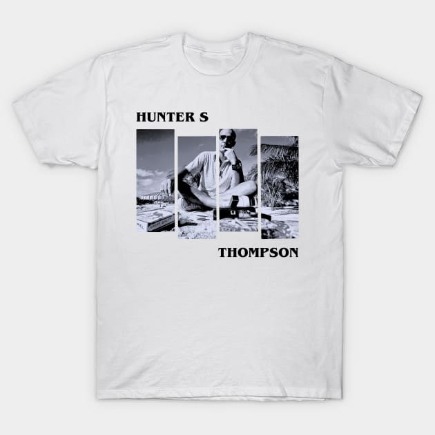 Hunter S Tompson Retro T-Shirt by Hidarsup Bahagiarsa